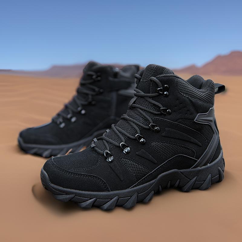 Trekkingstiefel Herren Rutschfest Wasserdicht Knöchelschutz - BerlinGlamour