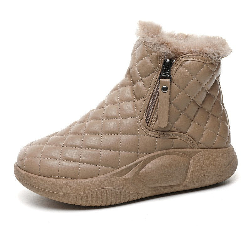 Damen Winterstiefel High-Top Fleece Warm Rutschfest - BerlinGlamour