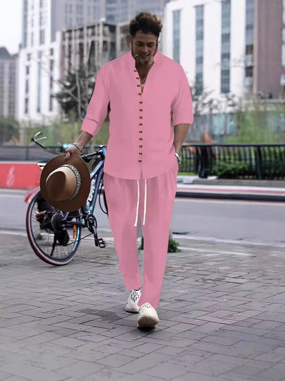 Herren Kurzarmhemd Freizeit Style mit Knopfleiste Berlin