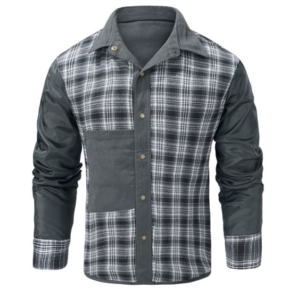 Herren Arbeitsjacke Flanell gefüttert Warm