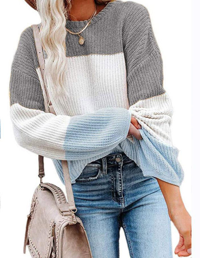 Damen Pullover Lässig Stricken Casual