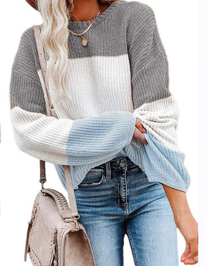 Damen Pullover Lässig Stricken Casual