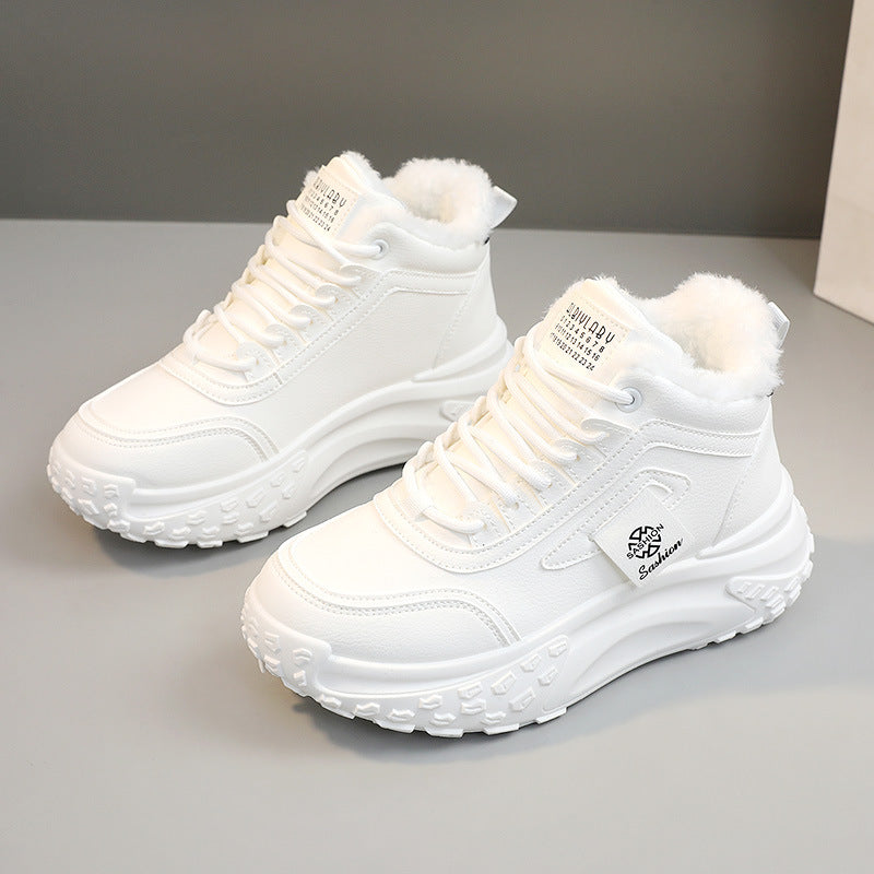 Damen Sneaker Warmfutter Rutschfest Modisch