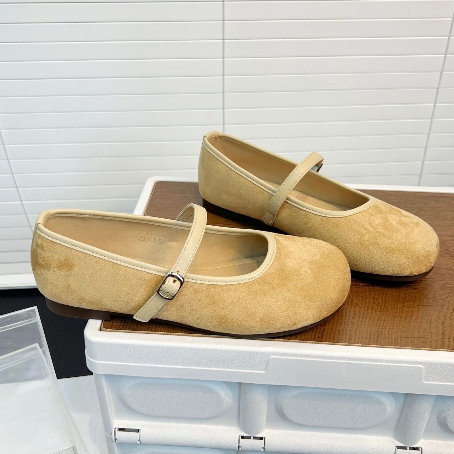 Damen Mokassins Elegant Komfortabel mit Riemen