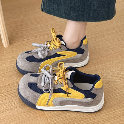 Damen Sneaker Retro Style Wildleder atmungsaktiv - BerlinGlamour