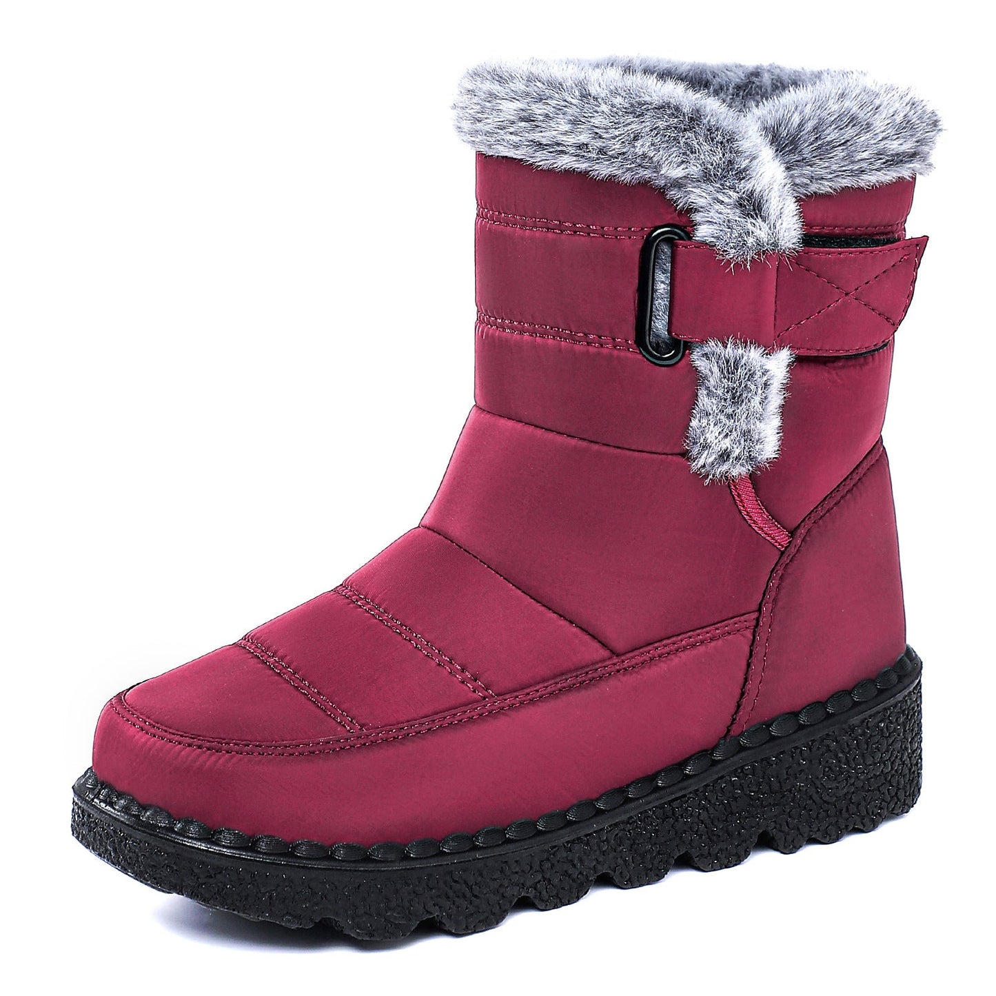 Damen Winterstiefel Warm Gefüttert Rutschfest Verstellbar