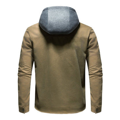 Herren Outdoor-Jacke mit abnehmbarer Kapuze Funktionell