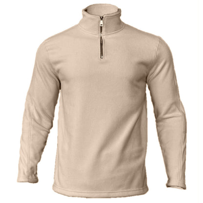 Herren Fleece Pullover Halbzipper Komfort Stehkragen
