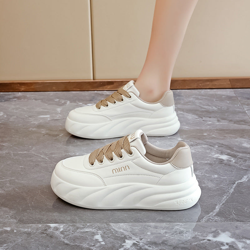 Damen Sneaker atmungsaktiv mit dicker Sohle Sportlich