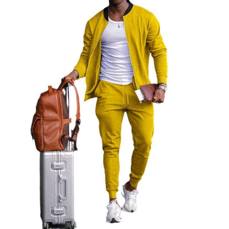 Herren Reise-Set Sportlich Leicht Jacke Jogginghose