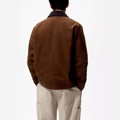 Herren Freizeitjacke Lässig Casual Baumwolle