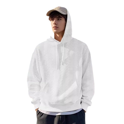 Herren Kapuzenpullover Lässig Mit Kängurutasche Grau