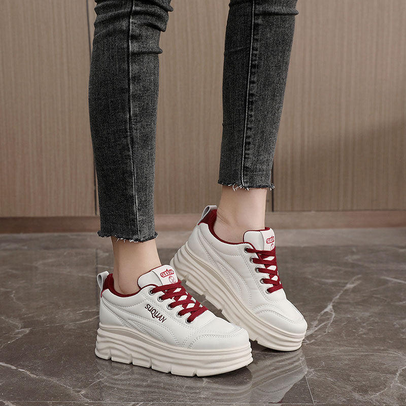 Damen Sneaker Plattform atmungsaktiv mit Schockabsorber