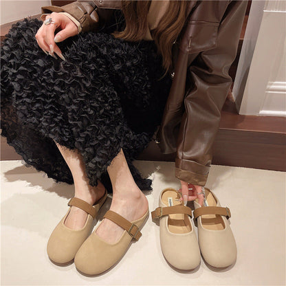 Damen Clogs Bequem Schnallenverschluss Elegant