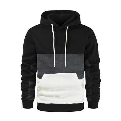 Herren Kapuzenpullover Modern mit Kontrastfarben - BerlinGlamour