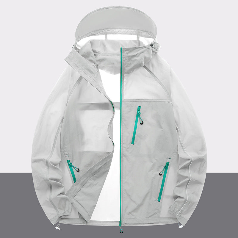Herren Outdoor-Jacke wasserabweisend mit Reißverschlusstaschen