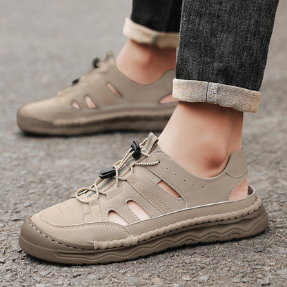 Herren Sandalen mit Verstellbarem Riemen Bequem Sommer