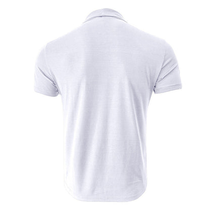 Herren T-Shirt Kurzarm Modern mit Rollkragen Trendy