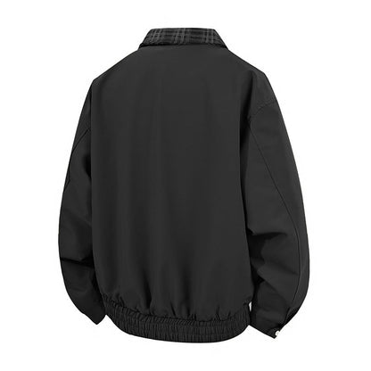 Herren Übergangsjacke Lässig Modern mit Hochkragen