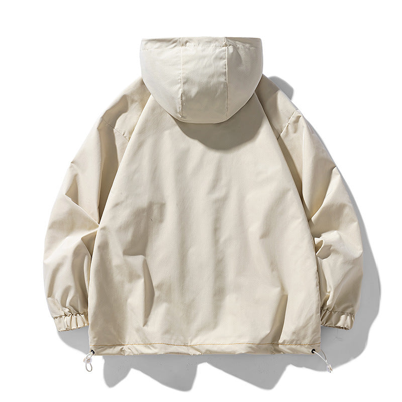 Herren Outdoor-Jacke Winddicht Praktisch mit Kapuze