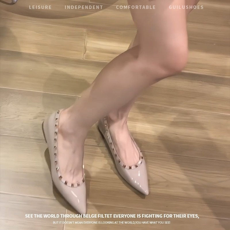Damen Ballerinas Bequem Komfort Innensohle Schicke Riemen