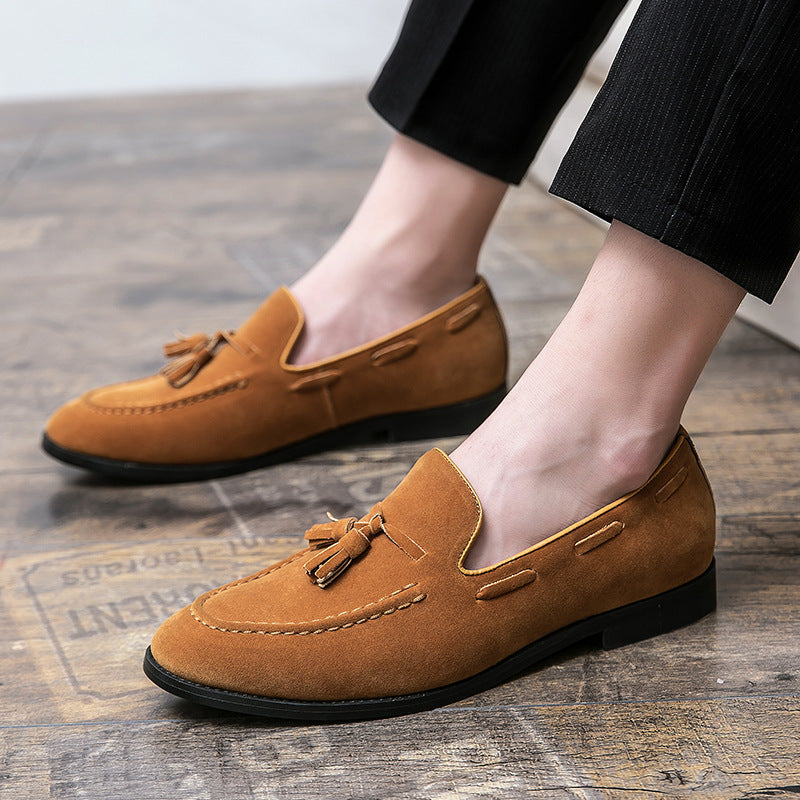 Damen Mokassins Wildleder Quasten Detail Modern