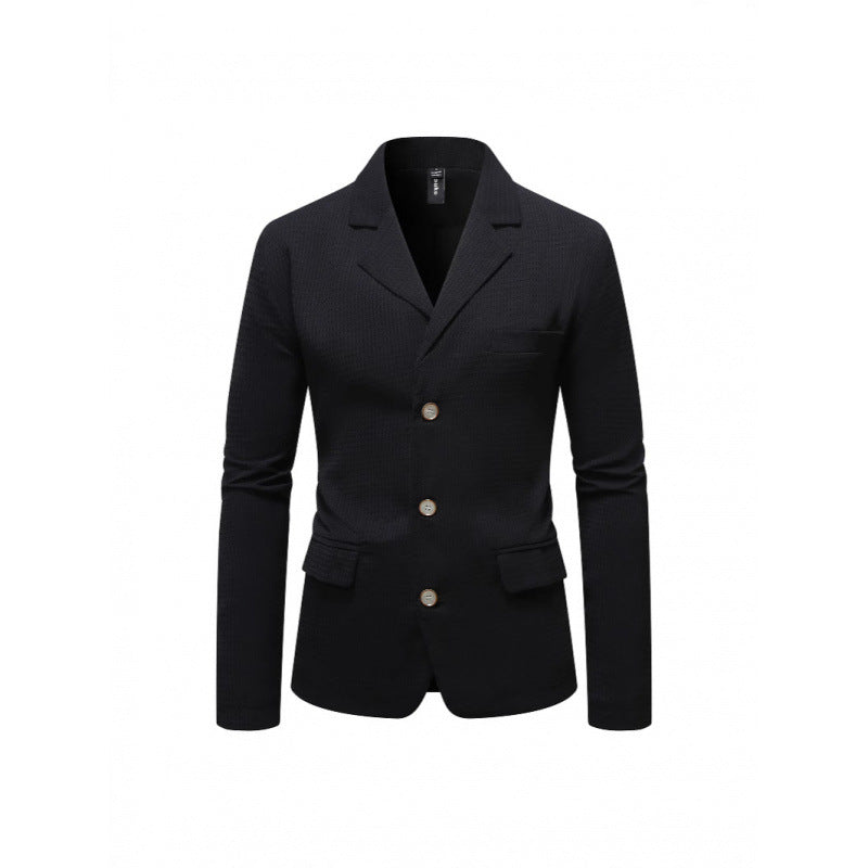 Herren Blazer Elegant Strukturiert Mit Taschen