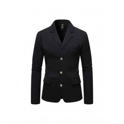 Herren Blazer Elegant Strukturiert Mit Taschen