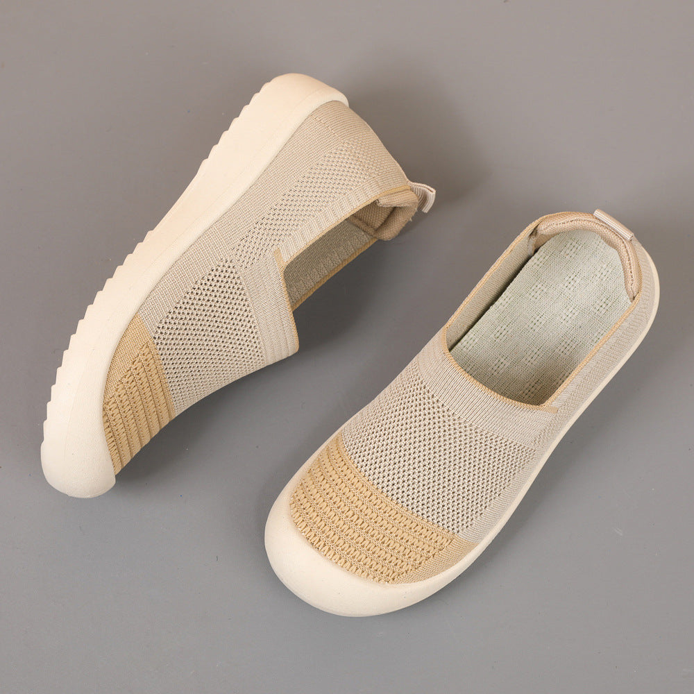 Damen Sneaker Atmungsaktiv Slip-On mit weicher Sohle