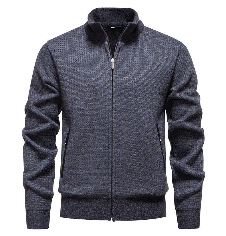 Herren Strickjacke Modern Mit Reißverschlusstaschen