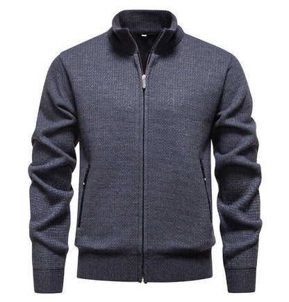 Herren Strickjacke Modern Mit Reißverschlusstaschen