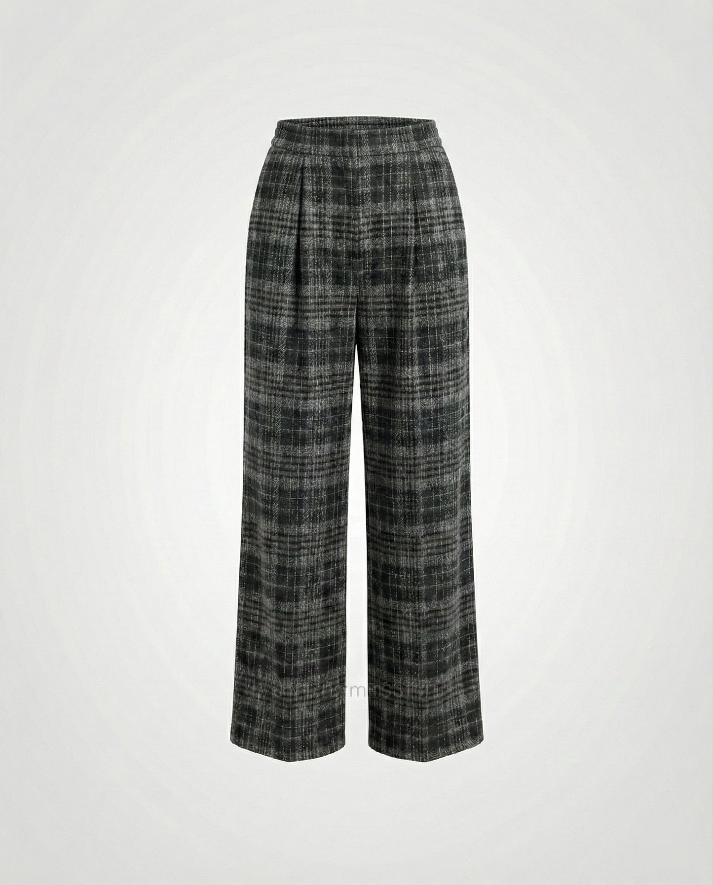 Damen Palazzo-Hose kariert Hochwertig