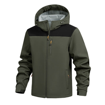 Herren Funktionsjacke Wasserdicht mit Kapuze Modern Sportlich