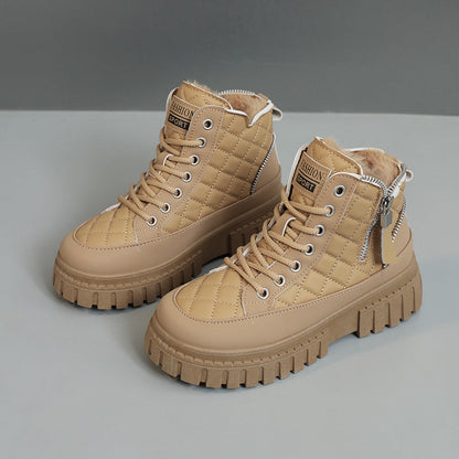 Damen Winterstiefel Warm Gepolstert Robust