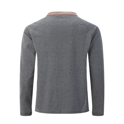 Herren Langarmshirt Elegant Knöpfe Modern Berlin_Style