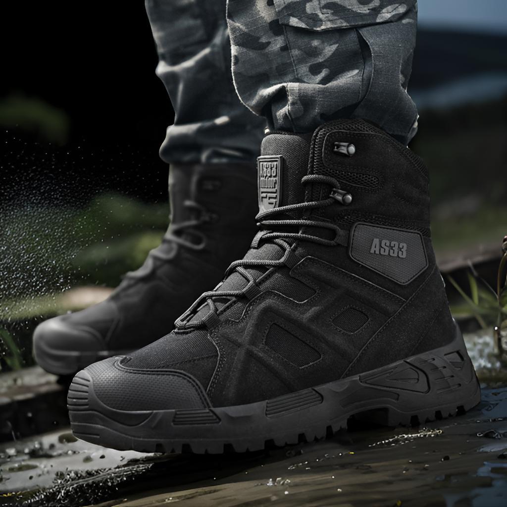 Herren Tactical Stiefel Wanderschuhe Outdoor Schwarz