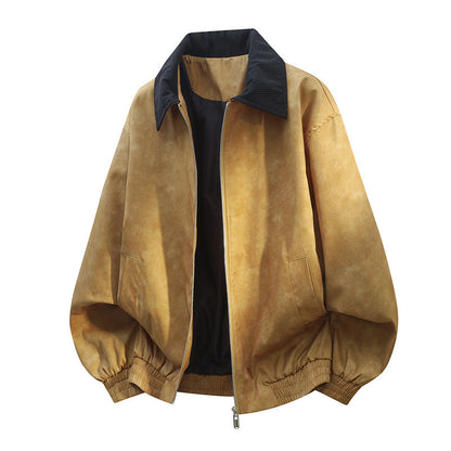 Herren Übergangsjacke Modern Schnitt Funktions Taschen - BerlinGlamour