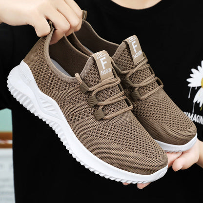 Damen Sneaker Atmungsaktiv Knit Schuhe Bequem