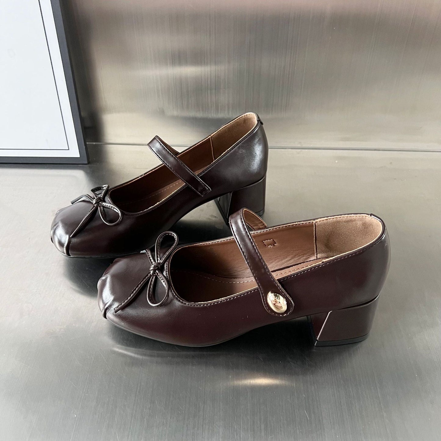 Damen Ballerinas Elegante Riemen Schleifen Schuhe