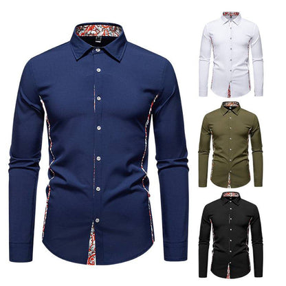 Herren Hemd Elegantes Blumenmuster Modern Berlin Style