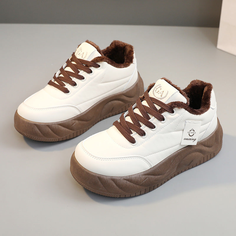 Damen Sneaker Warm Innenfutter Robust Profilsohle Moderne