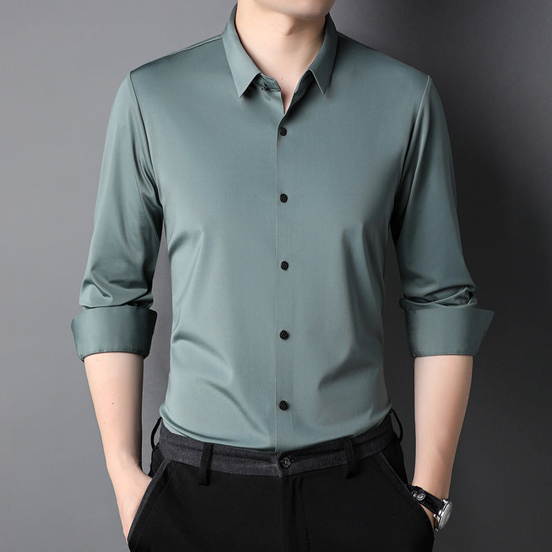Elegantes Herren Langarmhemd atmungsaktiv Modern Slimfit - BerlinGlamour