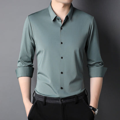 Elegantes Herren Langarmhemd atmungsaktiv Modern Slimfit - BerlinGlamour
