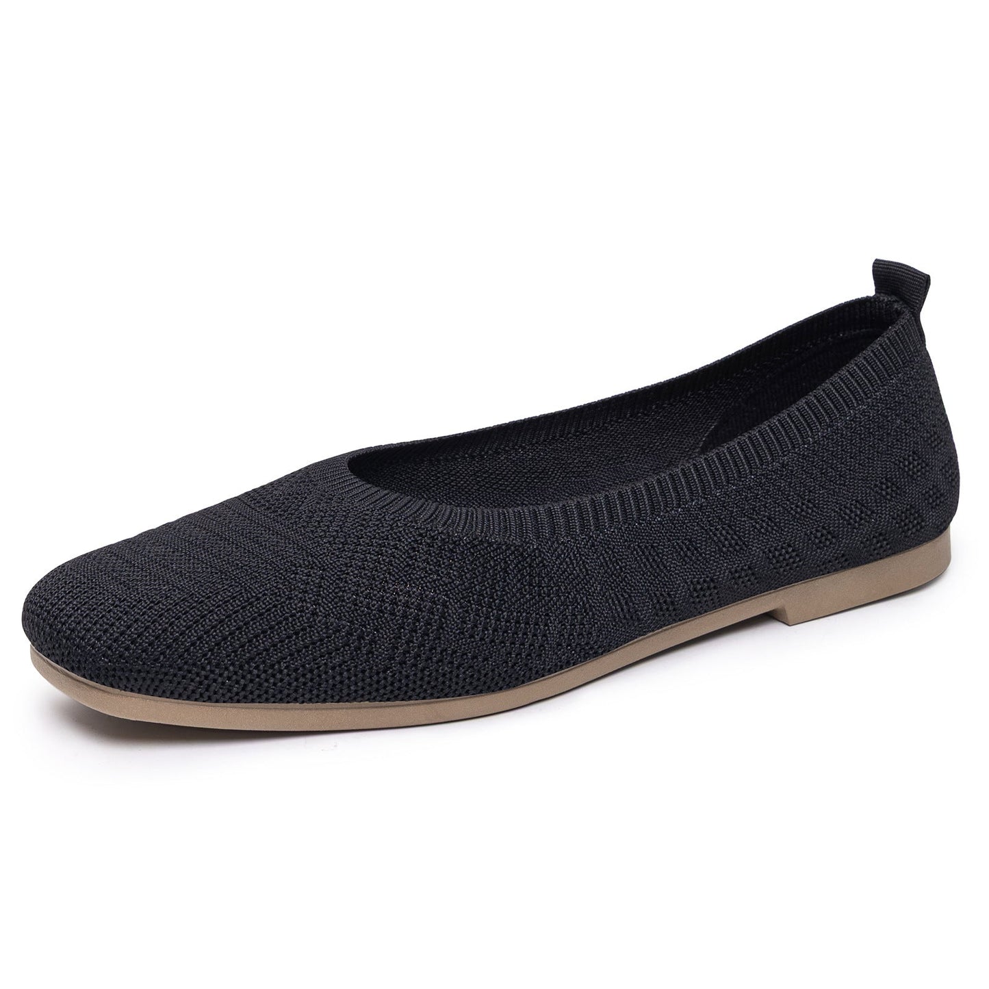 Damen Ballerinas Atmungsaktiv Strick Bequem Elegant