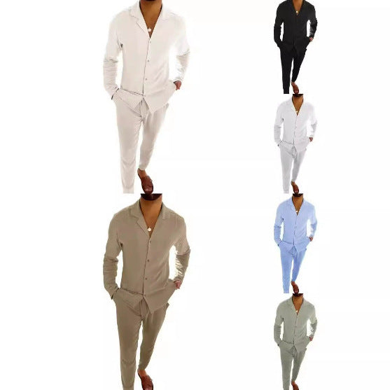 Herren Schlafanzug Set atmungsaktiv bequem Premium Qualität - BerlinGlamour