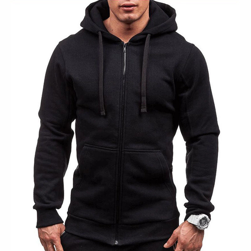 Herren Sportjacke Sweatjacke Reißverschluss Taschen Modern