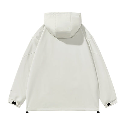 Herren Wetterjacke mit verstellbarer Kapuze Wasserabweisend