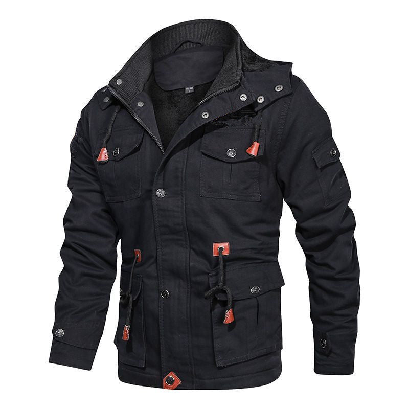 Herren Outdoor-Jacke Warm Gefüttert mit Taschen - BerlinGlamour