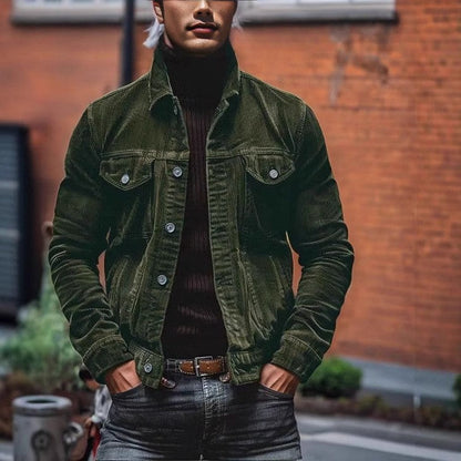 Herren Cordjacke Modern Schmal Schnitt