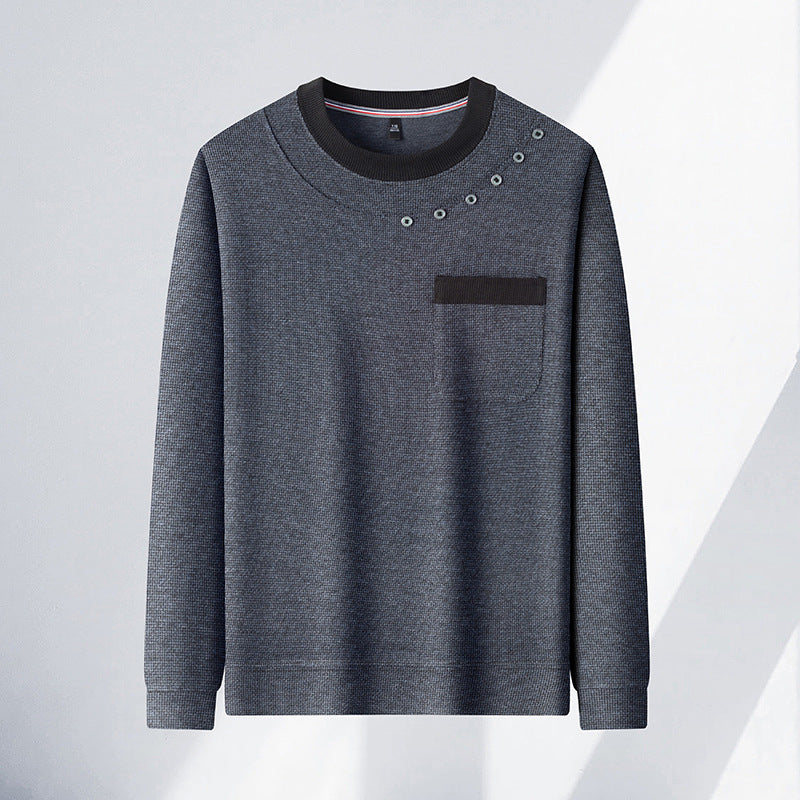 Modisches Herren Sweatshirt mit Brusttasche und coolem Design